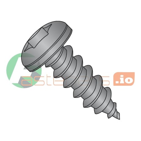 Newport Fasteners Self-Drilling Screw, #8 x 1/2 in, Black Oxide Steel Pan Head Torx Drive, 10000 PK 633702